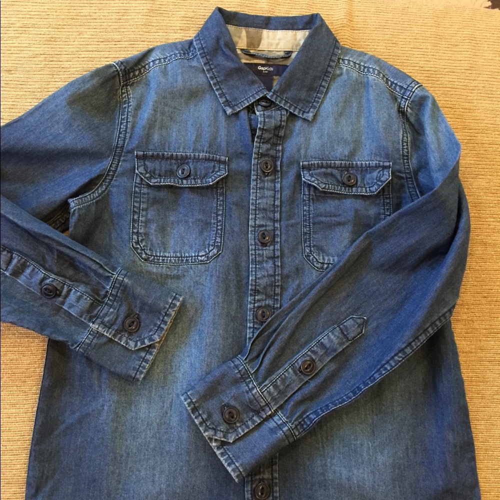 Boy Gap Denim Shirt NWT Size S